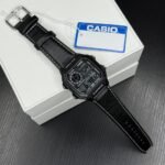Casio Illuminator Full Black Square Dial