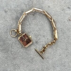 Chanel Golden Brown Square Dial