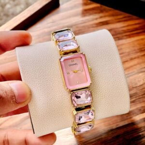 Chanel Millienia Octagon Pink Dial Watch