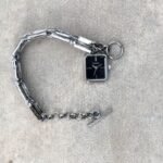 Chanel Paris Silver Black Square Dial