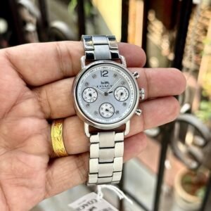 Coach Chronograph Silver White Dial CO14502942