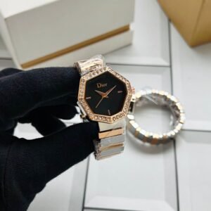 Dior Gem Rose Gold 27mm Black Dial