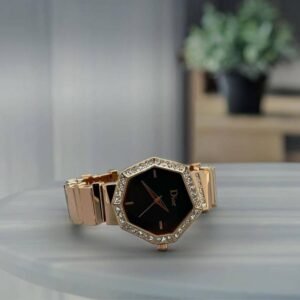 Dior Gem Rose Gold Black Dial 27mm