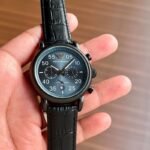 Emporio Armani Black Leather Strap