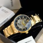 Emporio Armani Gold Skeleton Black