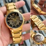 Emporio Armani Gold Skeleton Black