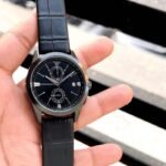 Emporio Armani Leather Black Dial