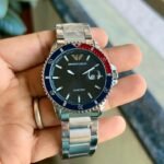 Emporio Armani Pepsi Black Dial Watch