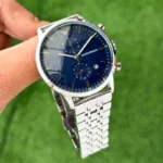 Emporio Armani Silver Blue Dial