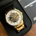 Emporio Armani Skeleton White Dial