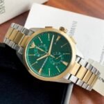 Emporio Armani Two Tone Green Dial