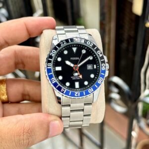 Fossil Blue GMT Batman Black Dial