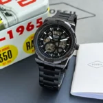 Fossil Bronson Black Skeleton Dial Watch