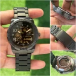 Fossil Bronson ME3257 Black Skeleton Dial
