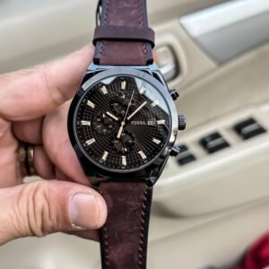 Fossil Chronograph Waffle Dial