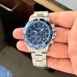 Fossil Classic Blue Bezel Chronograph 45mm