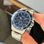 Fossil Classic Blue Bezel Chronograph 45mm