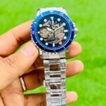 Fossil FB-01 Skeleton Blue Dial Watch