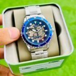 Fossil FB-01 Skeleton Blue Dial Watch