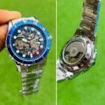 Fossil FB-01 Skeleton Blue Dial Watch