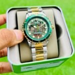 Fossil FB-01 Skeleton Green Dial Automatic