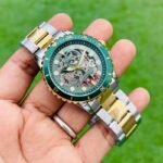 Fossil FB-01 Skeleton Green Dial Automatic