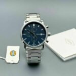 Fossil FS Chronograph Silver Blue Dial