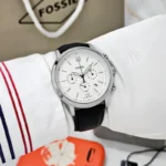 Fossil FS5380 Neutra Chronograph White Dial