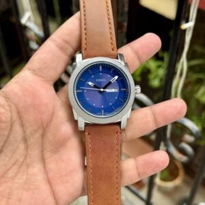 Fossil FS5920 Blue Dial Leather Strap