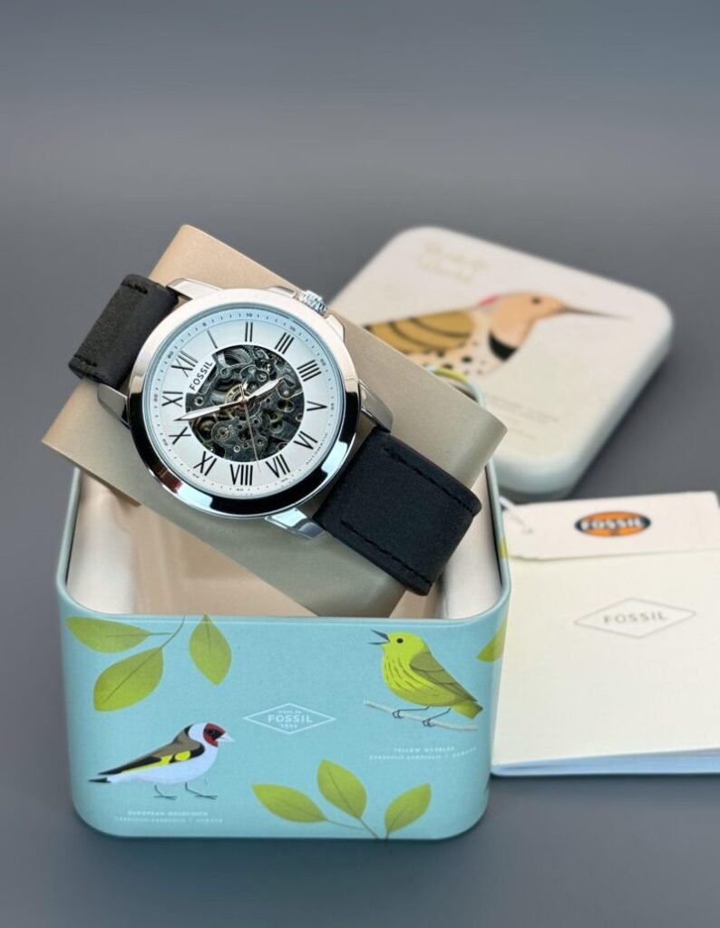 Fossil FSA Skeleton White Dial Watch