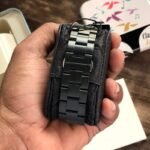 Fossil Grant Black Skeleton Dial