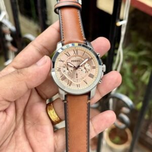 Fossil Grant Chronograph Cream Dial Watch