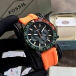 Fossil Grant Chronograph Orange Strap