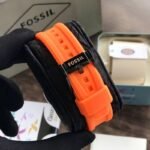 Fossil Grant Chronograph Orange Strap