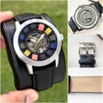 Fossil Grant ME3116 Skeleton Rainbow Dial