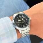 Fossil Heritage Black Skeleton Dial