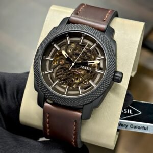 Fossil ME3254 Automatic Black Skeleton Dial