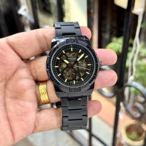 Fossil ME33217 Black Skeleton Watch