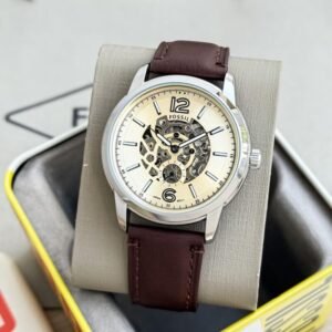 Fossil Townsman Cream Skeleton Dial