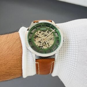 Fossil Townsman ME3234 Green Skeleton Dial