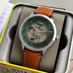 Fossil Townsman Skeleton Automatic Green