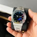 G-Shock GM-2100 Silver Black Rainbow Dial