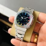 G-Shock GM-2100 Silver Black Rainbow Dial