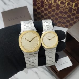 Gucci 25H YA163 Couple Timepiece Quartz