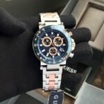 Guess Chronograph Blue Dial Stainless Steel