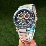 Guess Chronograph Blue Dial Stainless Steel