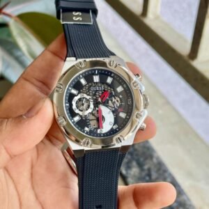 Guess GW0334G1 Black Dial Steel Bracelet