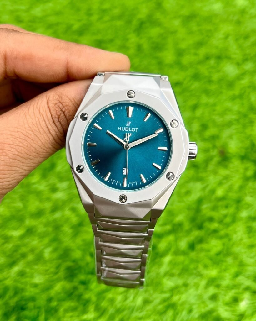 Hublot Blue Dial Quartz Silver Bracelet