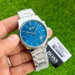Hugo Boss 1513434 Chronograph Silver Blue Dial