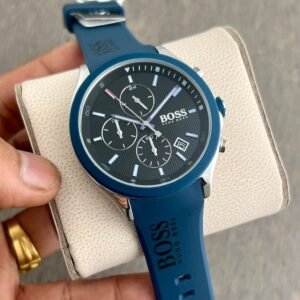 Hugo Boss 1513717 Chronograph With Blue Silicone Strap